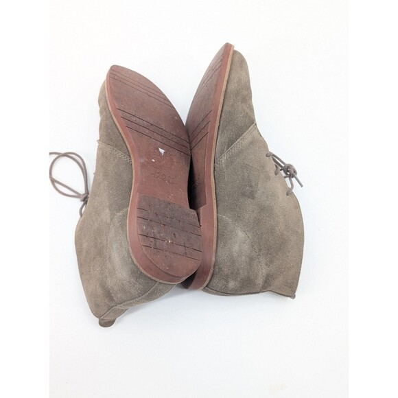 GH Bass & Co Tan Elspeth Sea Rock Suede Leather Lace up Chukka Boots Size 7 - Picture 8 of 9